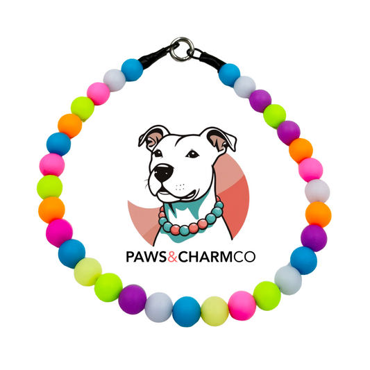 Glow Pop Beaded Dog Collar – Classic bead