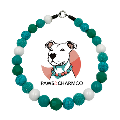 Turtle Bay Beaded Dog Collar - XL Beads